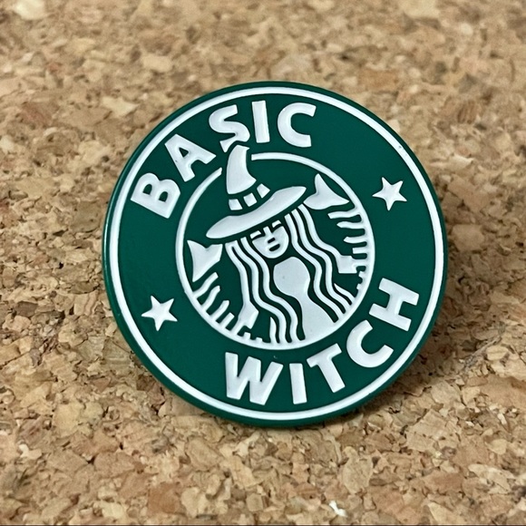 Basic Witch Enamel Pin - Picture 2 of 6